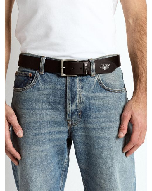 top gun Gürtel in Black für Herren