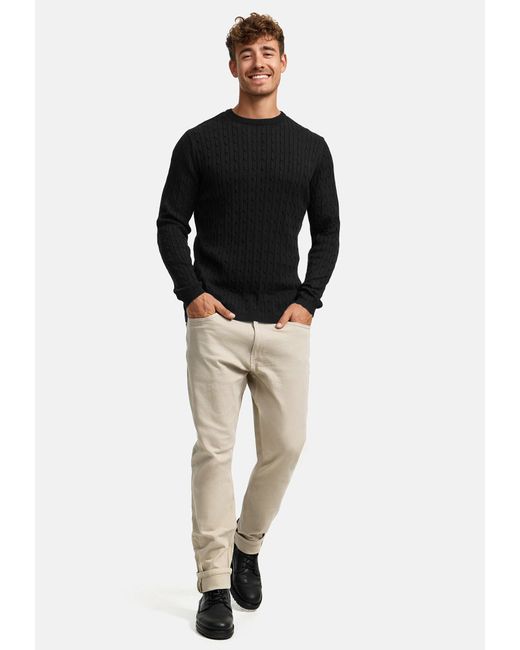 Kronstadt Pullover Cable in Black für Herren