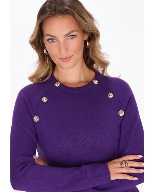 faina Purple Pullover