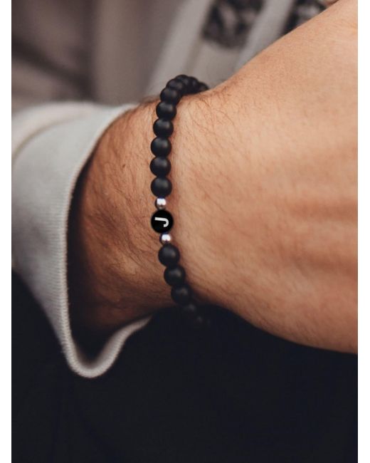 GOOD.designs Perlenarmband in Black für Herren