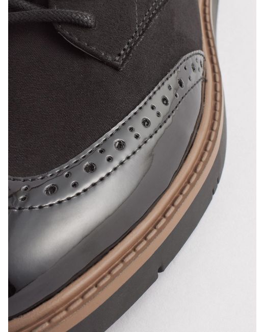 Next Brown Schnürschuh