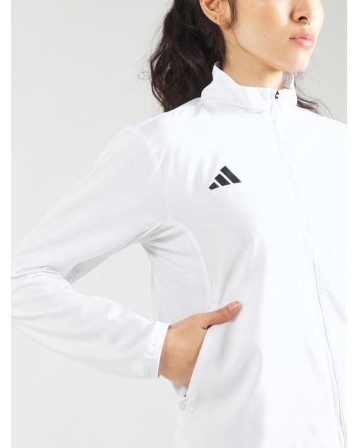 Adidas Originals White Sportjacke Adizero Essentials