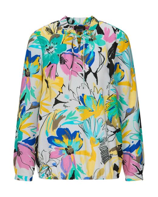 Goldner Blue Bluse
