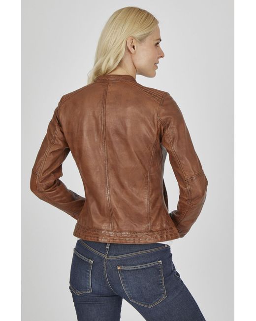 7eleven Brown Lederjacke Sesanny