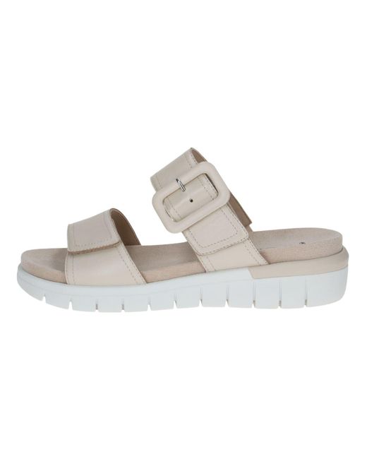 Caprice White Pantolette