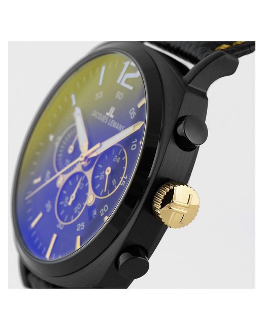 Jacques Lemans Analoguhr in Black für Herren