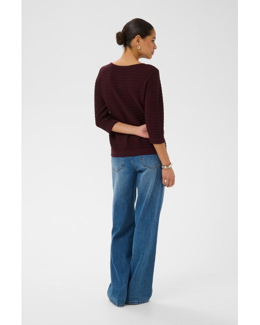 Kaffe Purple Pullover