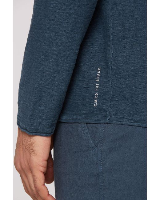 CMPD Pullover Linksstrick Mit Rollkanten in Blue für Herren