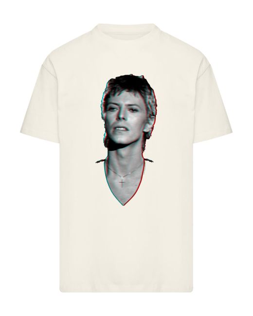 F4NT4STIC T-Shirt Tv Times Pop Star David Bowie Portrait 1977 in Multicolor für Herren
