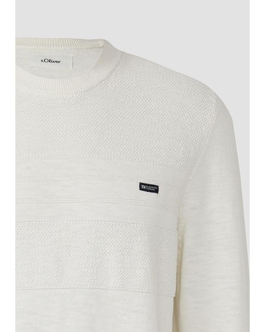 S.oliver Pullover in White für Herren
