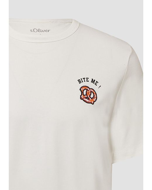 S.oliver T-Shirt in White für Herren