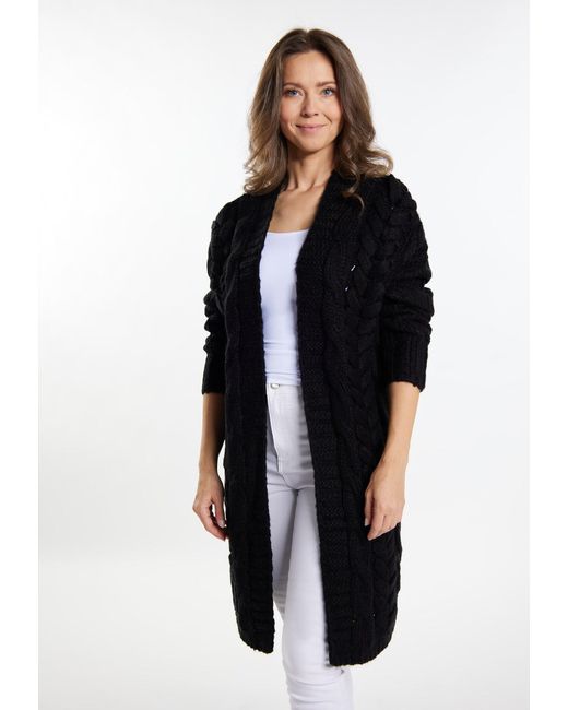 usha WHITE LABEL Black Strickjacke
