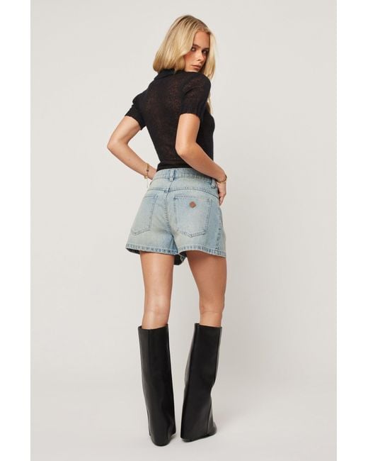 Abrand Jeans Blue 95 Mid Baggy Short Brittney