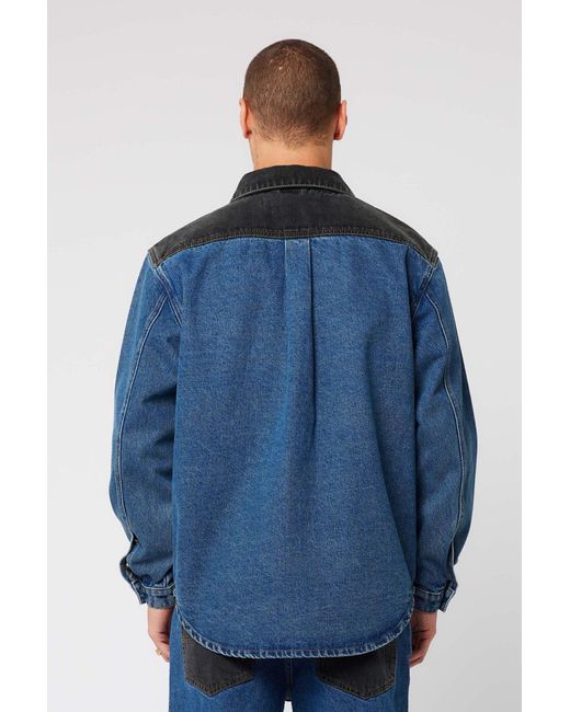 Abrand Jeans Blue A5 Shacket Connor Flip