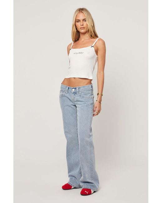 Abrand Jeans Gray Baby Doll Singlet