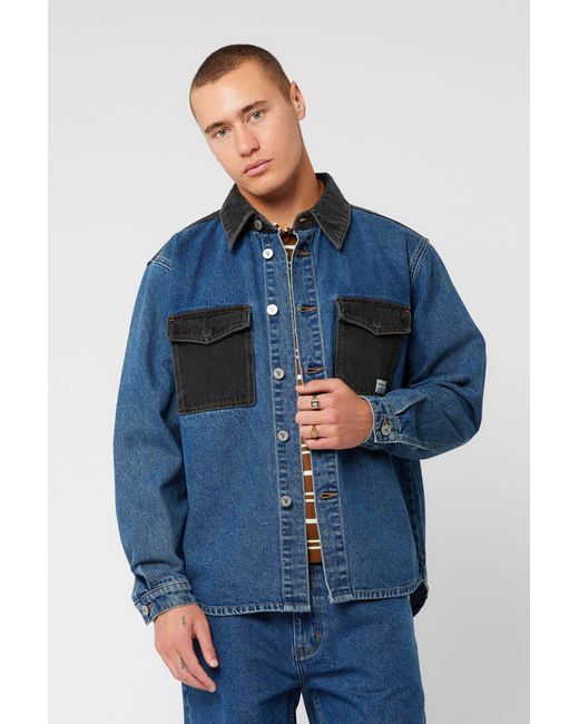 Abrand Jeans Blue A5 Shacket Connor Flip