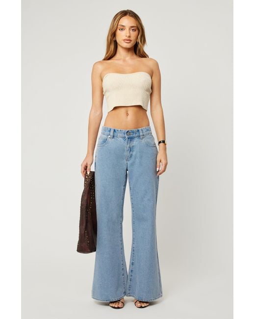 Abrand Jeans Blue 99 Low Baggy Flare Petite Paris