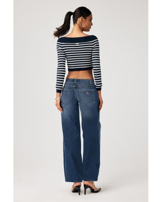 Abrand Jeans Blue 99 Low & Wide Tall Paige