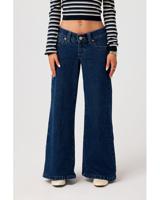 Abrand Jeans Blue 00 Super Low Wide Petite Tara
