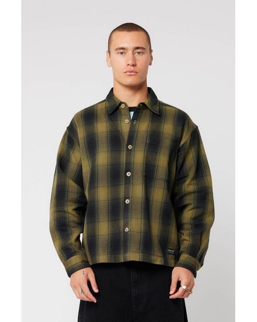Abrand Jeans Green Bobby Ls Check Shirt