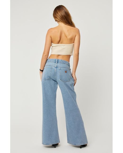 Abrand Jeans Blue 99 Low Baggy Flare Petite Paris