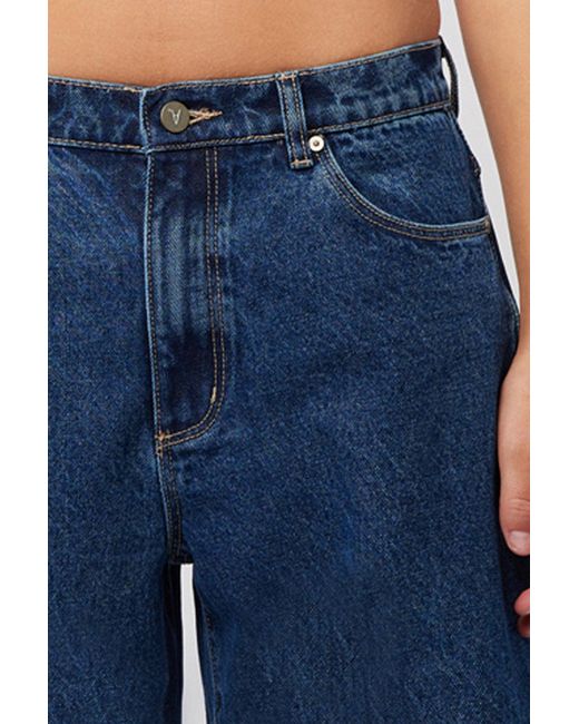 Abrand Jeans Blue 95 Mid Super Baggy Tara Turn Up
