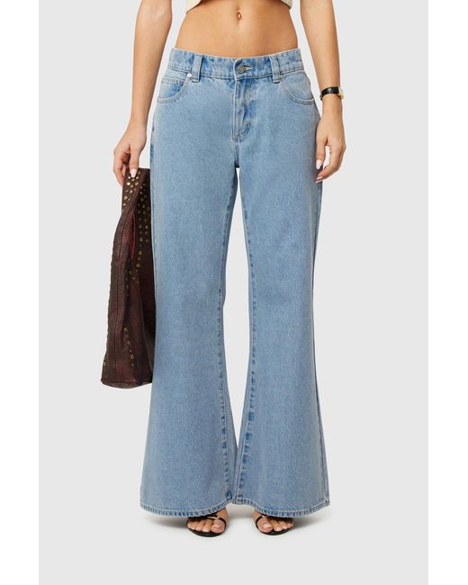 Abrand Jeans Blue 99 Low Baggy Flare Petite Paris