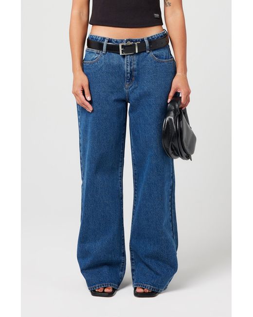 Abrand Jeans Blue 95 Mid Baggy Petite Bella