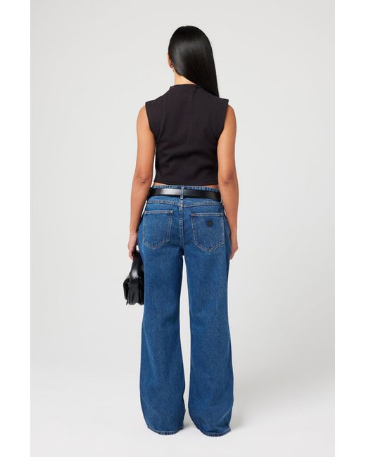 Abrand Jeans Blue 95 Mid Baggy Petite Bella