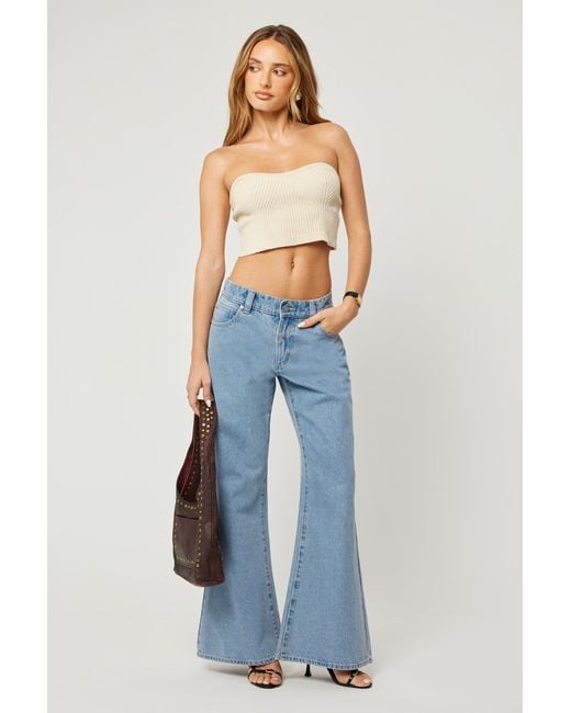 Abrand Jeans Blue 99 Low Baggy Flare Petite Paris