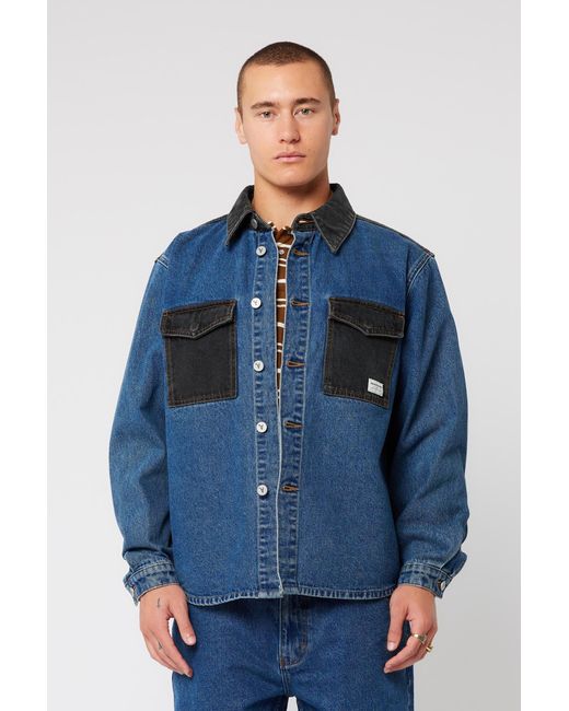 Abrand Jeans Blue A5 Shacket Connor Flip