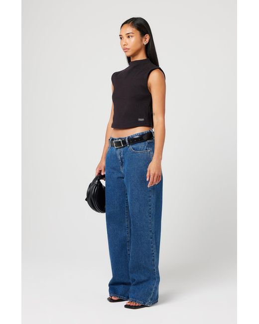 Abrand Jeans Blue 95 Mid Baggy Petite Bella