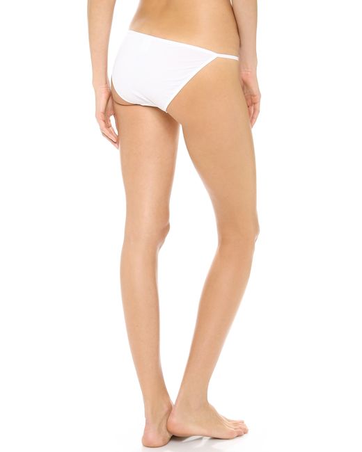 Calvin Klein Sleek String Bikini Panties in White | Lyst Canada