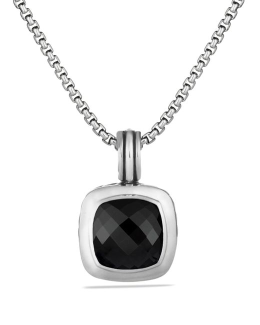 David Yurman Metallic Albion Pendant With Black Onyx