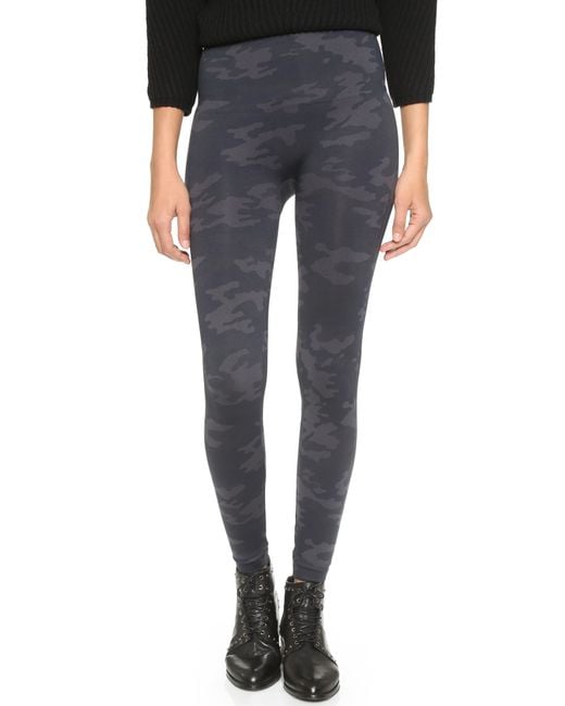 Spanx Seamless Camo Leggings Black Camo in Black (Black Camo)
