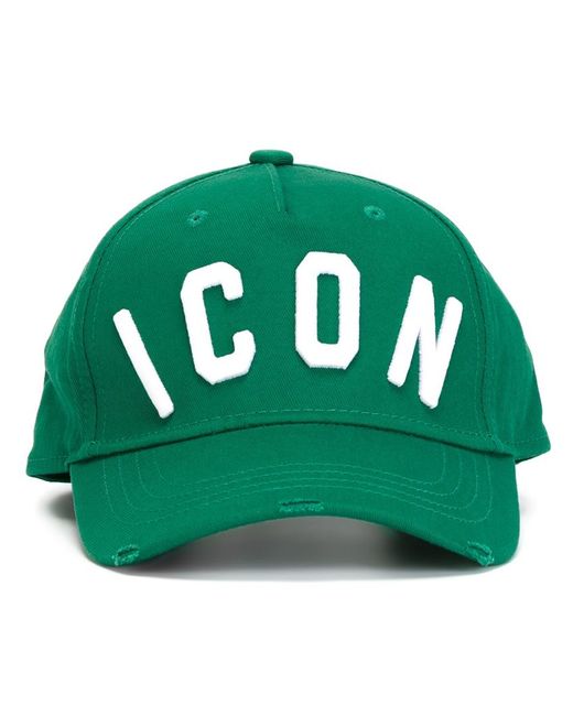 DSquared² Green Icon Embossed Baseball Cap for men
