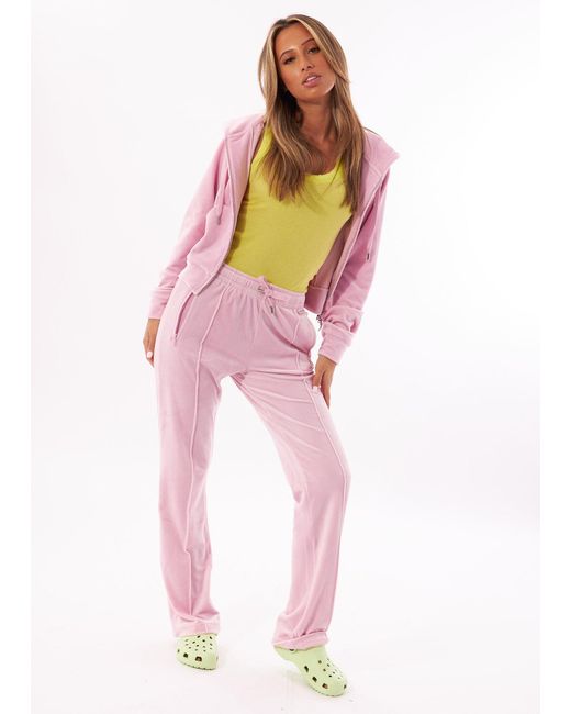 Juicy couture tina velour track pants sale