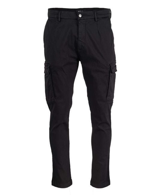 Replay Cotton Hyperflex Jaan X-lite Cargo Pant in Black for Men | Lyst