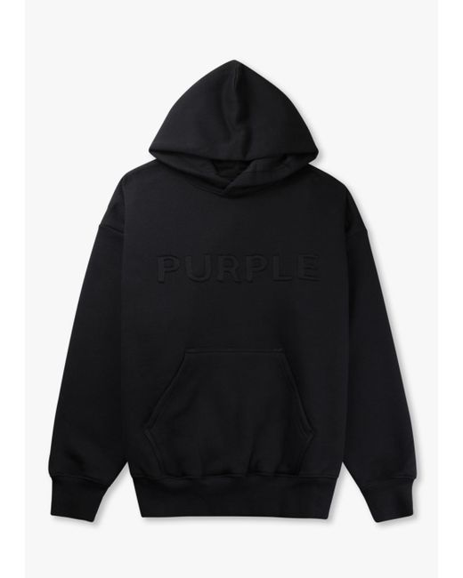 Purple Brand Brand Hwt Fleece Po Hoodie in Black for Men Lyst UK