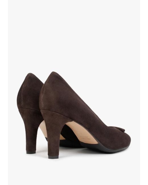Daniel Courtie Suede Mid Heel Court Shoes Suede in Brown Lyst UK