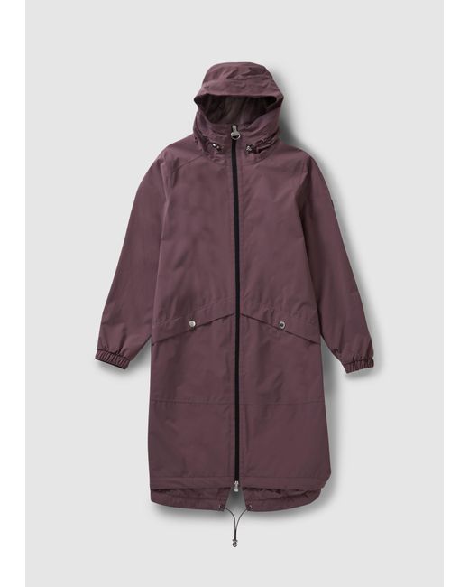 Barbour Synthetic Carrera Long Aline Waterproof Jacket With Hood In Fondant  in Burgundy,Pink (Purple) - Save 4% | Lyst