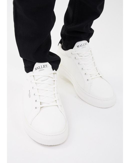 mallet grftr trainers white