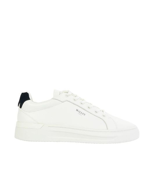 mallet grftr trainers white