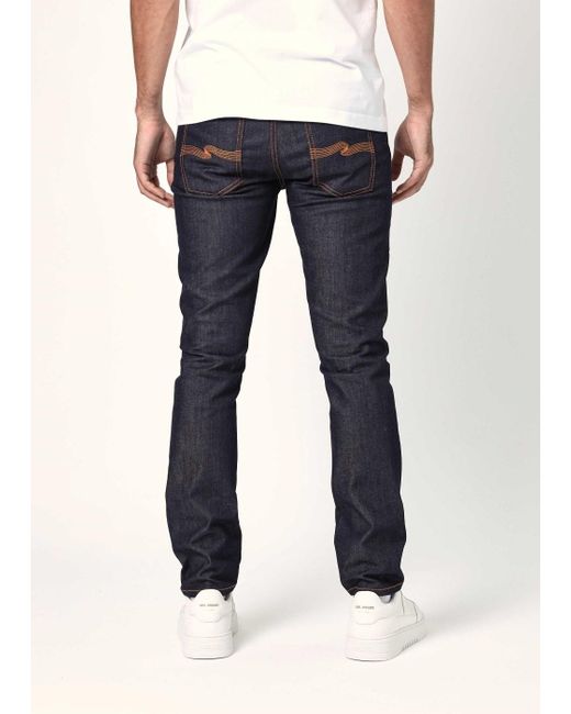 Nudie Jeans Blue Lean Dean Jeans for men