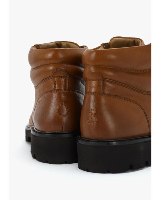 Oliver Sweeney Brown Leather Hiker Boots for men