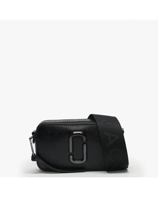Marc Jacobs The Snapshot Dtm Leather Camera Bag In Black