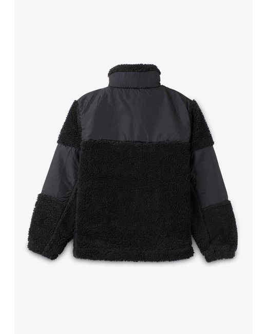 Rains Black Kofu Fleece Jacket T1 for men