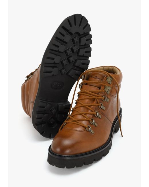 Oliver Sweeney Brown Leather Hiker Boots for men