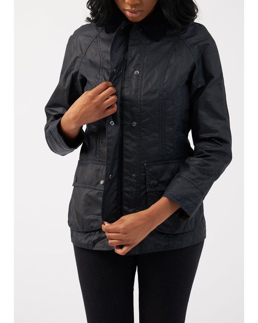Barbour Classic Beadnell Wax Jacket in Blue | Lyst