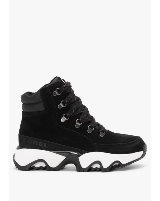 Sorel Kinetic Impact Conquest Sea Salt Waterproof Sneaker Boots Suede in Black Lyst UK